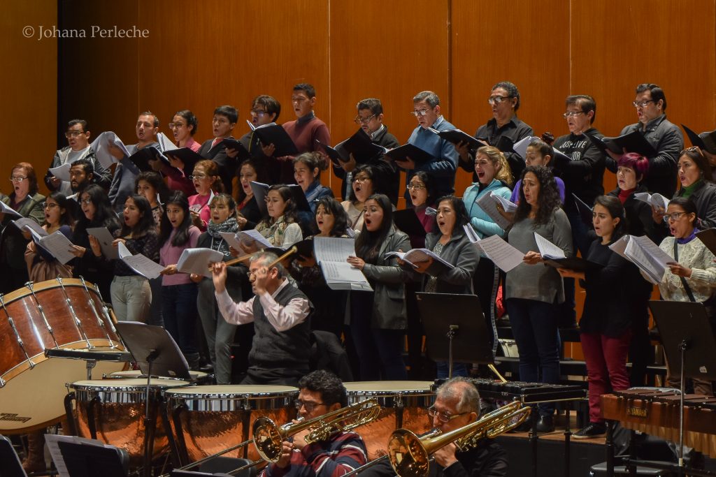 “Cantata sobre textos quechuas” el Coro Nacional ensaya con la Orquesta Sinfónica Nacional#CoroNacional #Sinfónica #Perú #FiestasPatrias