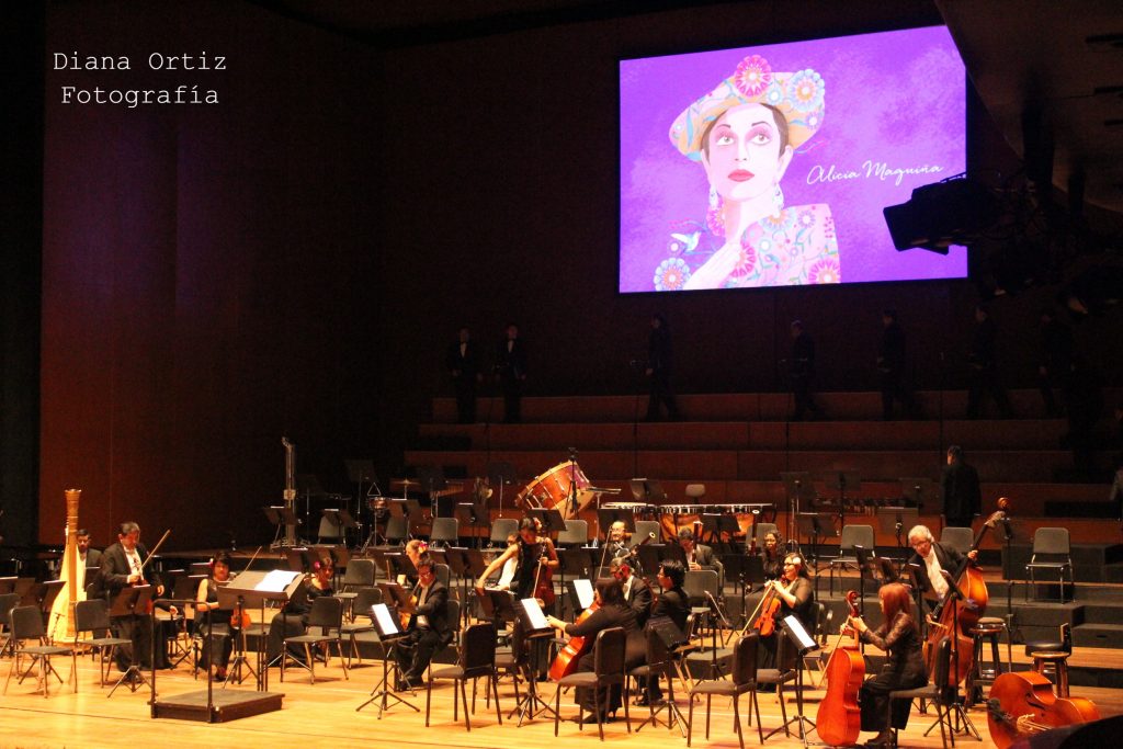 La Orquesta Sinfónica Nacional se prepara para deleitar al público.
