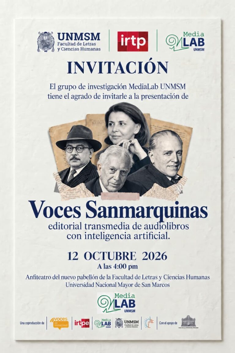«Voces sanmarquinas» presenta su primer audiolibro